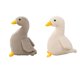 thumbnail image 1 of 2 Uds., Mu?eco De Pato De Peluche Infantil, Decoración De 40cm, Blanco, 40cm, Gris, 1 of 6
