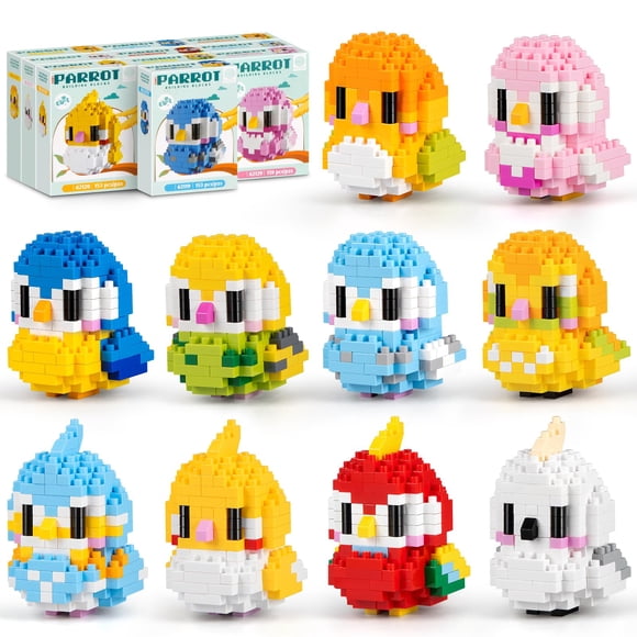 Set De Construcción Micro Loro Pack De 10 1973 Piezas