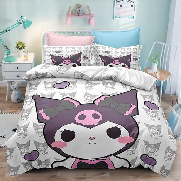 Duve-t cove-r b-oys kids B-Edding set comforter-cover-microfiber-decor with A-sense of -3D print-T 3 piece set quilt C-over wit-h zipper-er clo-sure soft twin