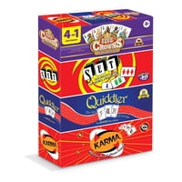 Juego De Cartas Playmonster Five Crowns, Paquete De 4 Paquetes Para Niños