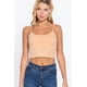 thumbnail image 1 of Top CCwholesalesclothings Algodón Spandex Cuello Redondo Copa Removible Durazno Dorado, 1 of 5