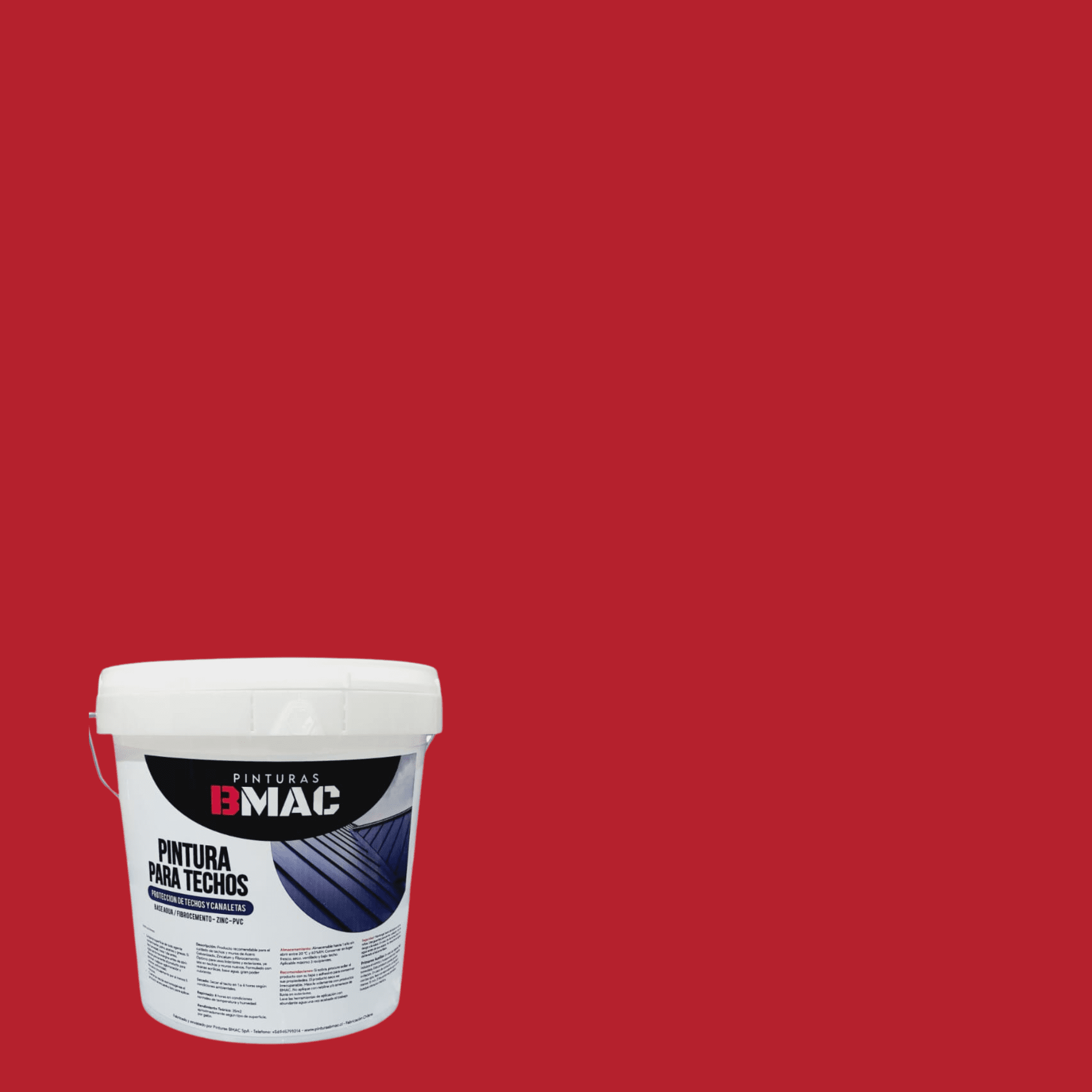 Bmac - Pintura Para Techo Rojo Colonial Galon