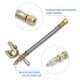 thumbnail image 2 of CKAuto Extensores de Vástago de Válvula de Metal de 7\"/180 mm – Juego de 4 Piezas, 2 of 6
