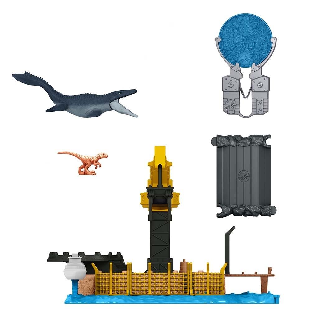 Juguete Mattel Jurassic World Playset Mosasaurus Mayhem