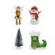 thumbnail image 2 of 4 Piezas De Figuras Navideñas De Elfo, Muñeco De Nieve, árbol, Bota Resistente Para Jardín Exterior, 2 of 3