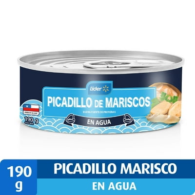 Picadillo De Mariscos Agua Lata Drenado 100 G - Neto 190 G Lider