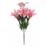 Genérico - Set 2 Flores Artificiales Ramo Lirios Impacto Exótico Jhn