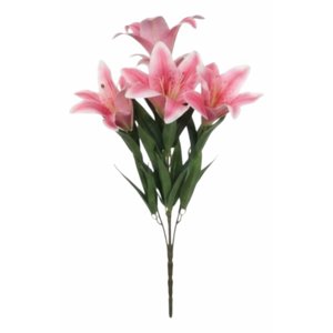 Genérico - Set 2 Flores Artificiales Ramo Lirios Impacto Exótico Jhn