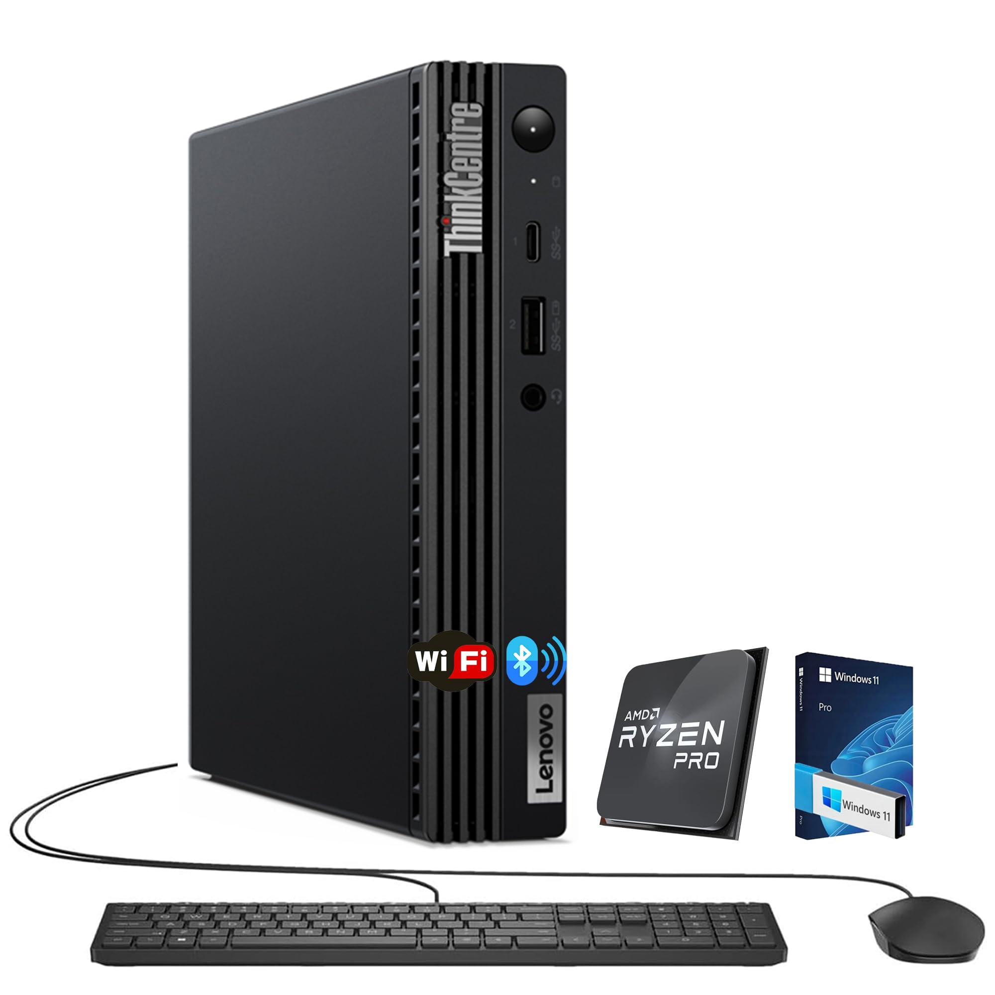 Miniordenador Lenovo Thinkcentre Amd Ryzen 5 Pro De 16 Gb De Ram