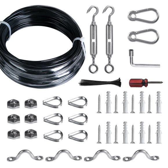 Kit de Cable de Acero Inoxidable Brightown para Colgar Cuadros de 30,5 m
