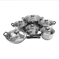 Genérico - Bateria De Cocina De 12 Piezas Magefesa Color Plateado