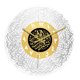 thumbnail image 5 of Reloj De Pared Redondo De Caligrafía Islámica De 12 Pulgadas Musulmán Eid Plata Y Oro, 5 of 5