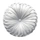 thumbnail image 5 of Pintuck Pillow Round Pumpkin Floor Pillow para silla Sofá gris claro-algodón, 5 of 5
