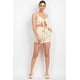 thumbnail image 4 of Conjunto de Top Corto a Rayas con Lazo Delantero y Shorts con Cinturón, 4 of 5