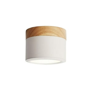 Hb Importaciones - Panel Led Deco Sobrepuesto Madera 6W Blanco