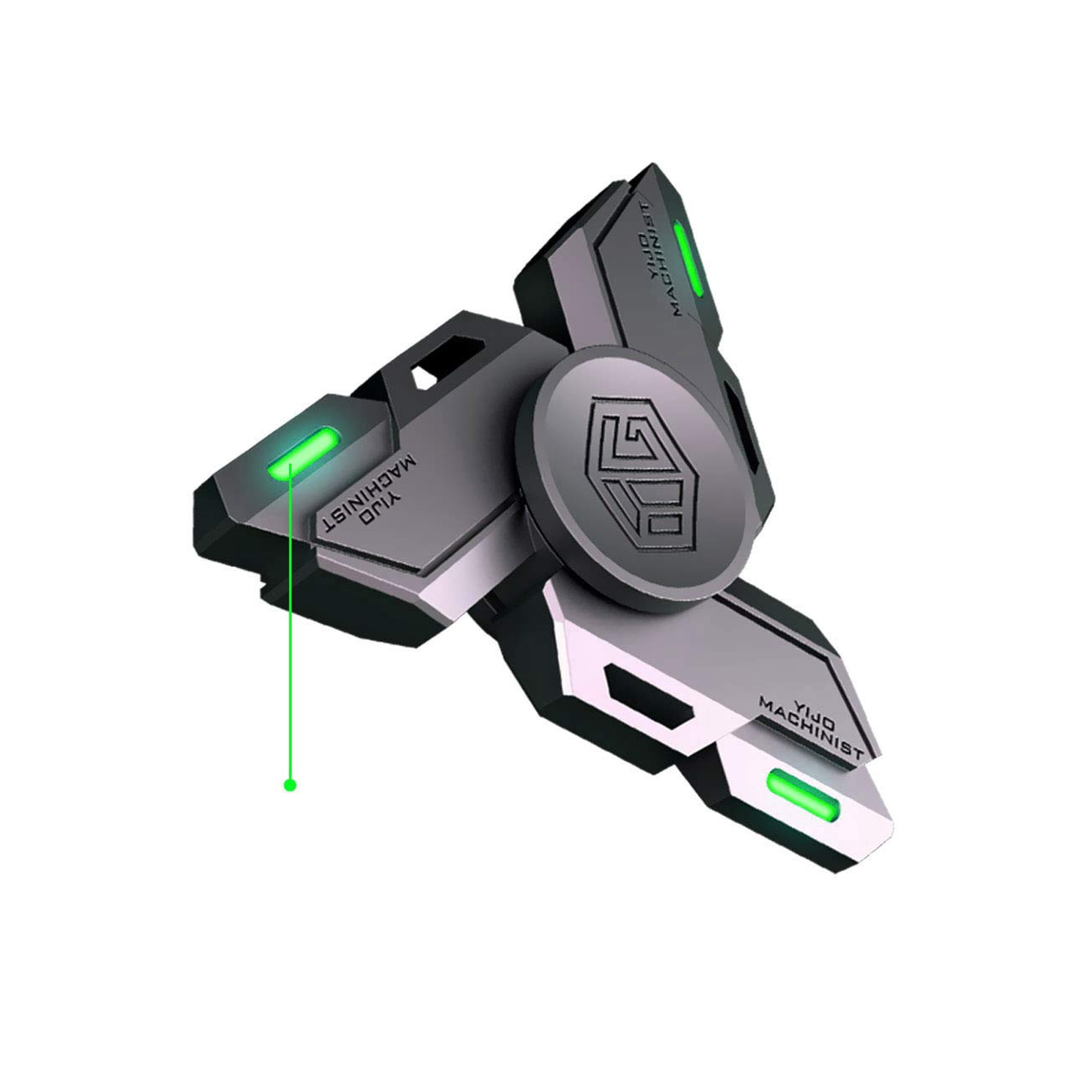 Juguete De Mano Fidget Spinner Innôplus De Metal Con Luz