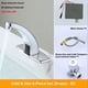 thumbnail image 1 of Grifo de fregadero de baño sin tacto, grifo de sensor automático de movimiento con placa de cubierta de agujero, cromo para baño de agua, 1 of 3