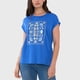 thumbnail image 3 of Polera Mujer Azul M/C Focal Print Corona, 3 of 5