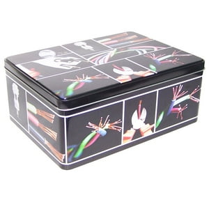 Vgo - Lata 23X17X9 Cm Rectangular Estampado Herramientas