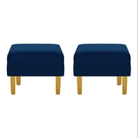 Bodevir - Set Pouf Sky 1C Felpa 01 Azul Marino