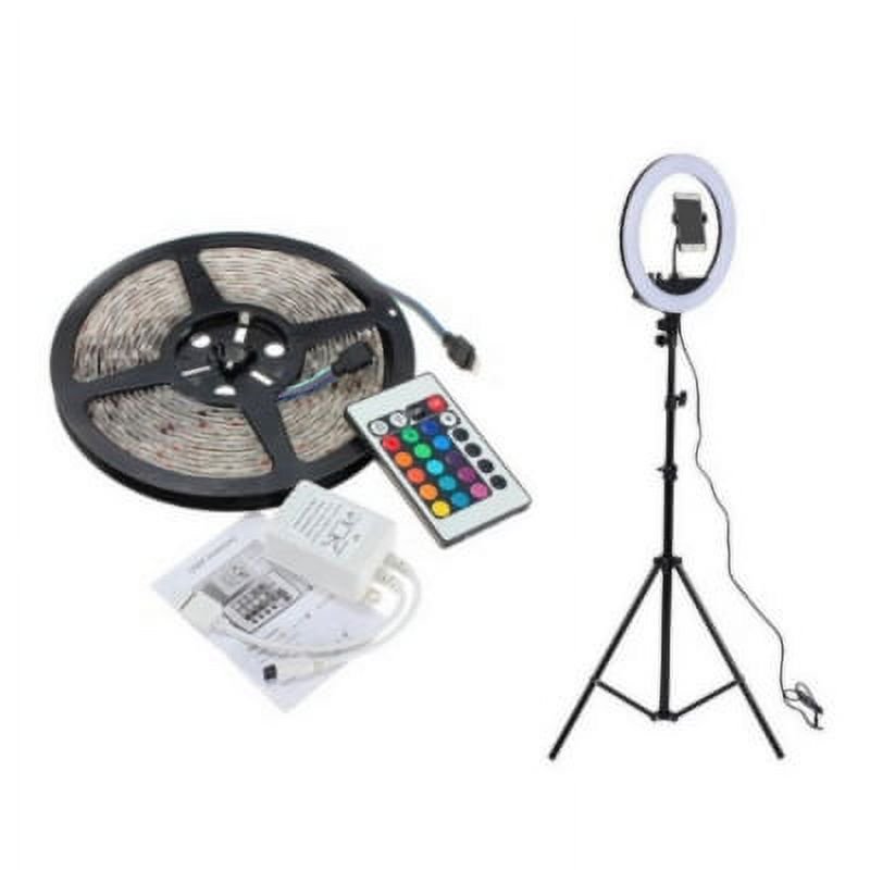 Hb Led - Pack Tik Tok Aro De Luz 26cm Y Cinta Led Con Control 5m 60leds