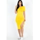 thumbnail image 2 of Vestido Midi Con Dobladillo Dividido Y Fruncido Lateral Con Cordón, 2 of 2