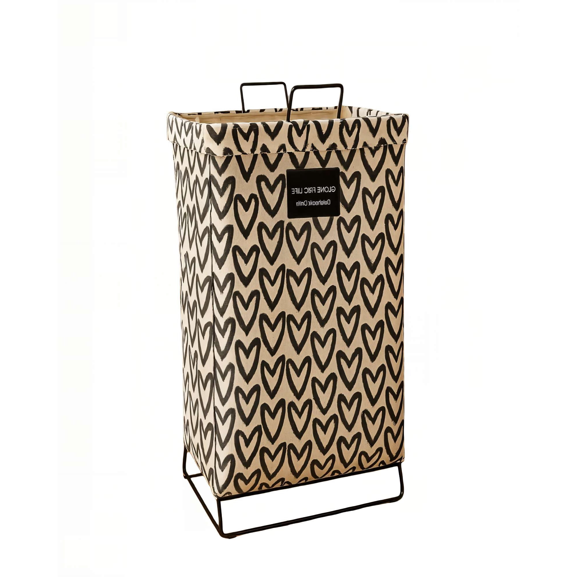 Genérico - Cesta De Ropa 36cmx59cm Con Diseño De Corazones