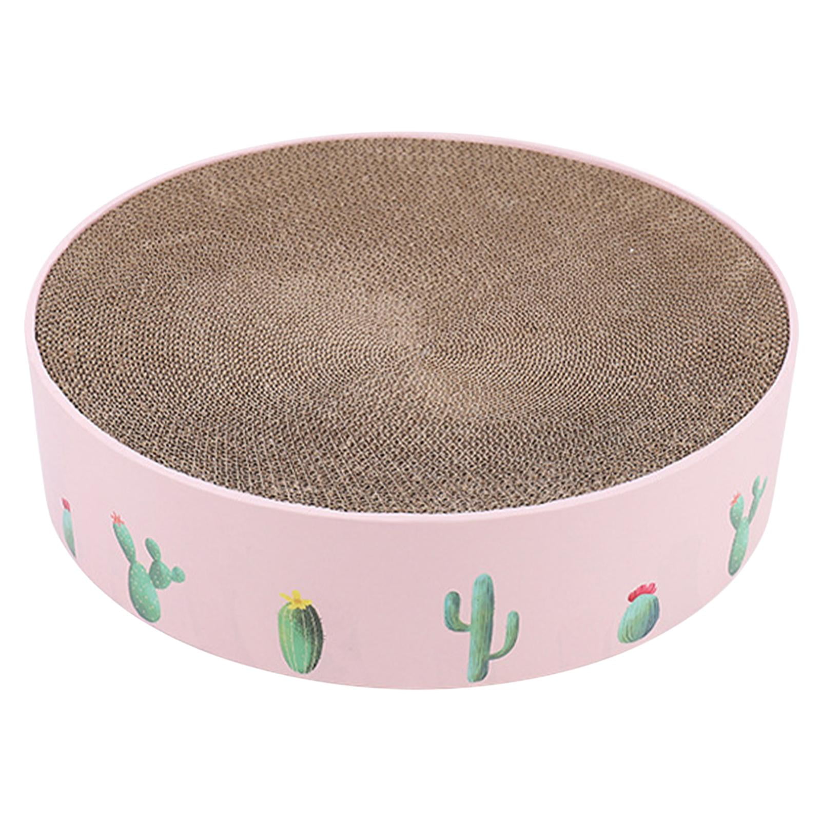 Ioensy - Pet Cat Scratcher Pad Bed Scratching Board Grind Claws Gatito Interior Juguete Rosa