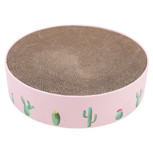 Ioensy - Pet Cat Scratcher Pad Bed Scratching Board Grind Claws Gatito Interior Juguete Rosa
