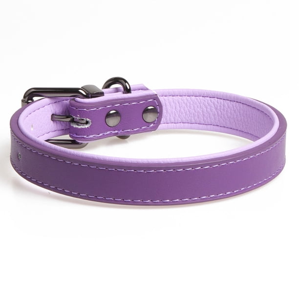 Collar de cuero rústico para perros de tamaño mediano.