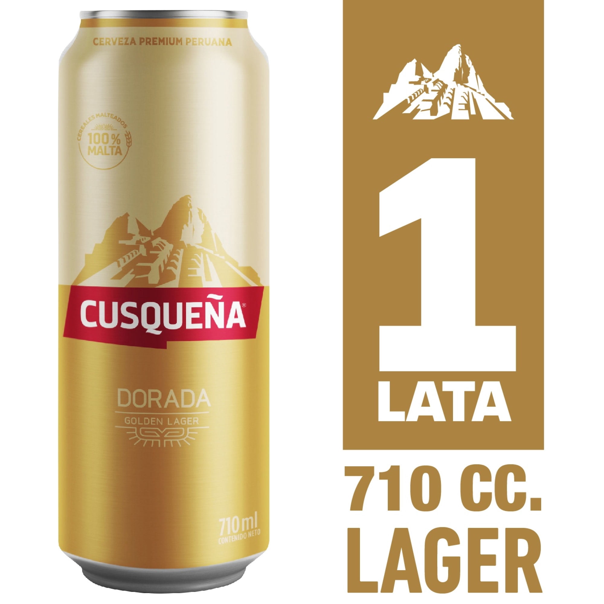Cerveza Golden Lager 4.8° Lata 0,71 L Cusqueña