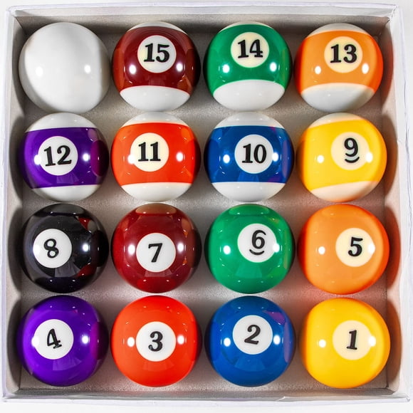 Bolas de billar YDDS 5,7 cm juego de 16 piezas reglamentarias de resina
