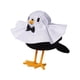 thumbnail image 4 of Decoraciones De Halloween Pájaros Juguetes Creativos Hechos A Mano Para Estantes De Ventanas Festival Blanco Y Negro, 4 of 5