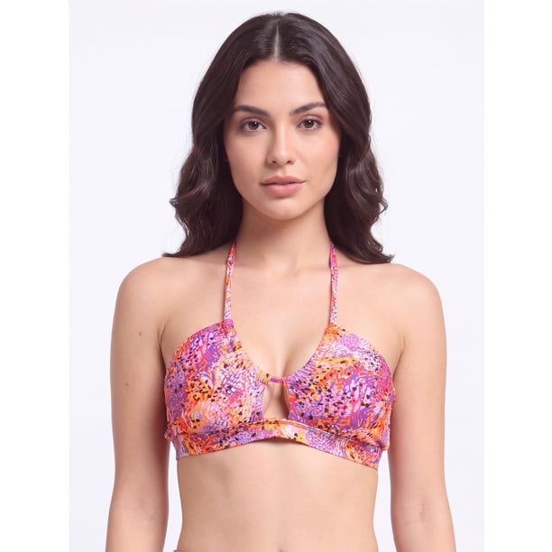 Bikini sin barba bandeau pretina estampado Talla M
