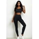 thumbnail image 1 of Conjunto de Top Corto y Leggings Acanalados, 1 of 2