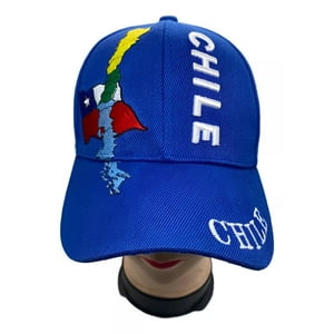 Ekol - Gorro Jockey Bordado Algodón Tema Chile Regalo Unisex