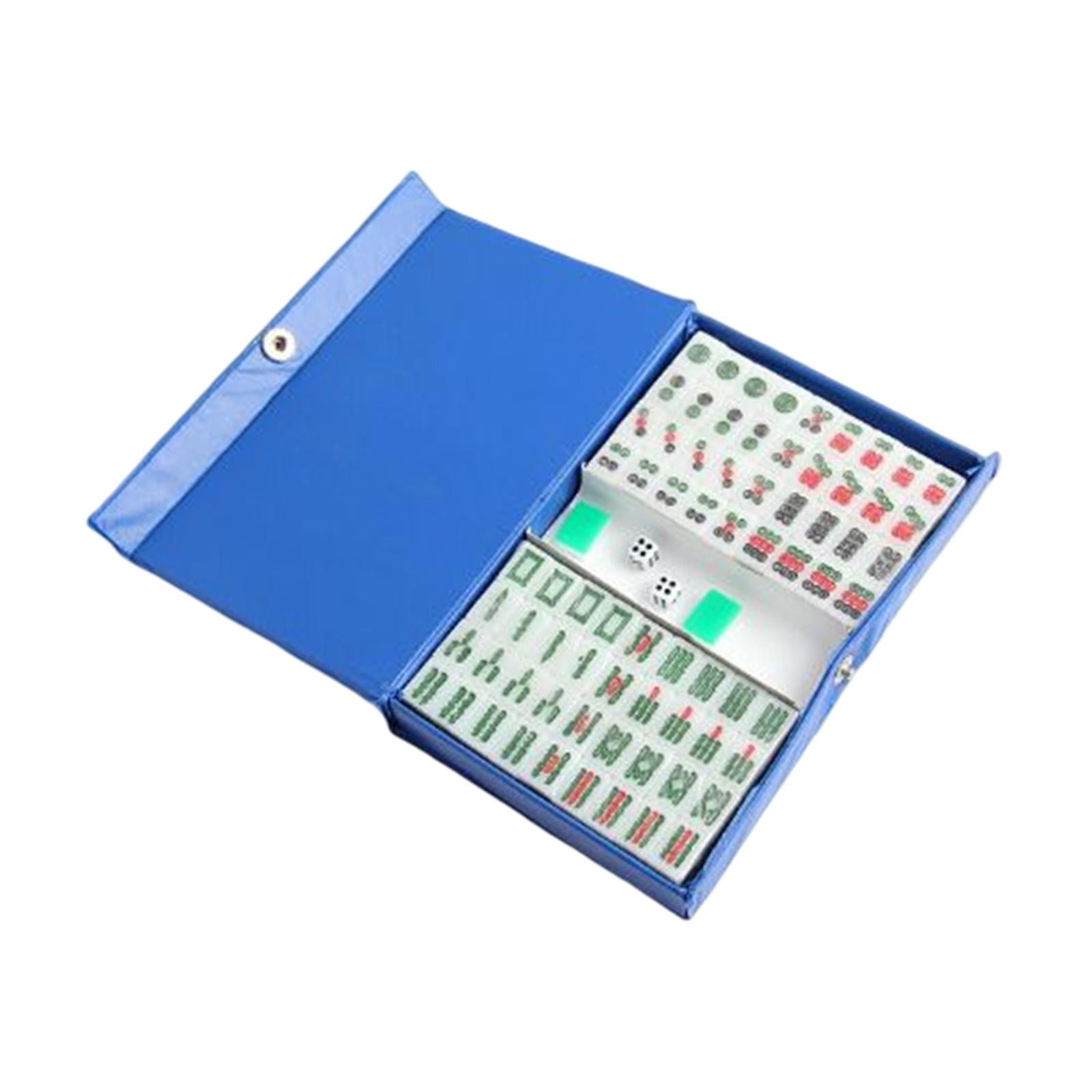 Bothyi - Mini Juego De Azulejos De Mahjong Chino Portátil Con Caja De Almacenamiento Para Fiesta