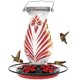 thumbnail image 1 of Comedero de Colibrí Grete Gotye de Vidrio 24oz con 5 Puertos Rojo, 1 of 8