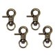 thumbnail image 4 of 4pcs Aleación De Zinc Broche De Garra De Langosta Clips De Gatillo Giratorios Ganchos De Presión Bronce, 4 of 5