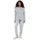 thumbnail image 1 of Pijama Mujer Aplicación Gris Corona, 1 of 5