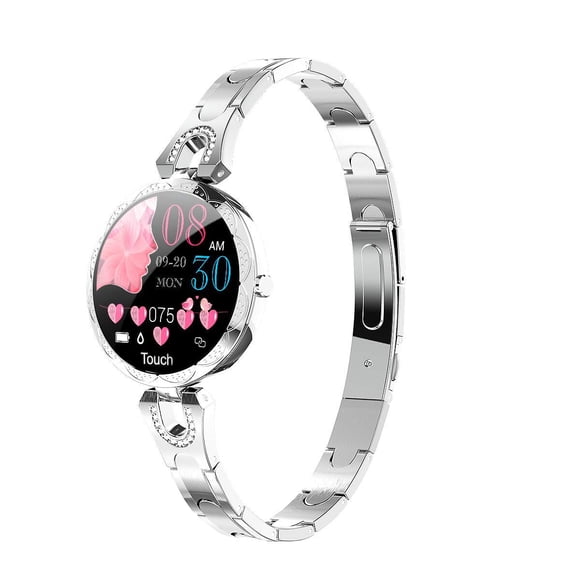 Reloj inteligente Thafikzi para mujer Android/iOS con monitor de frecuencia cardíaca y presión arterial