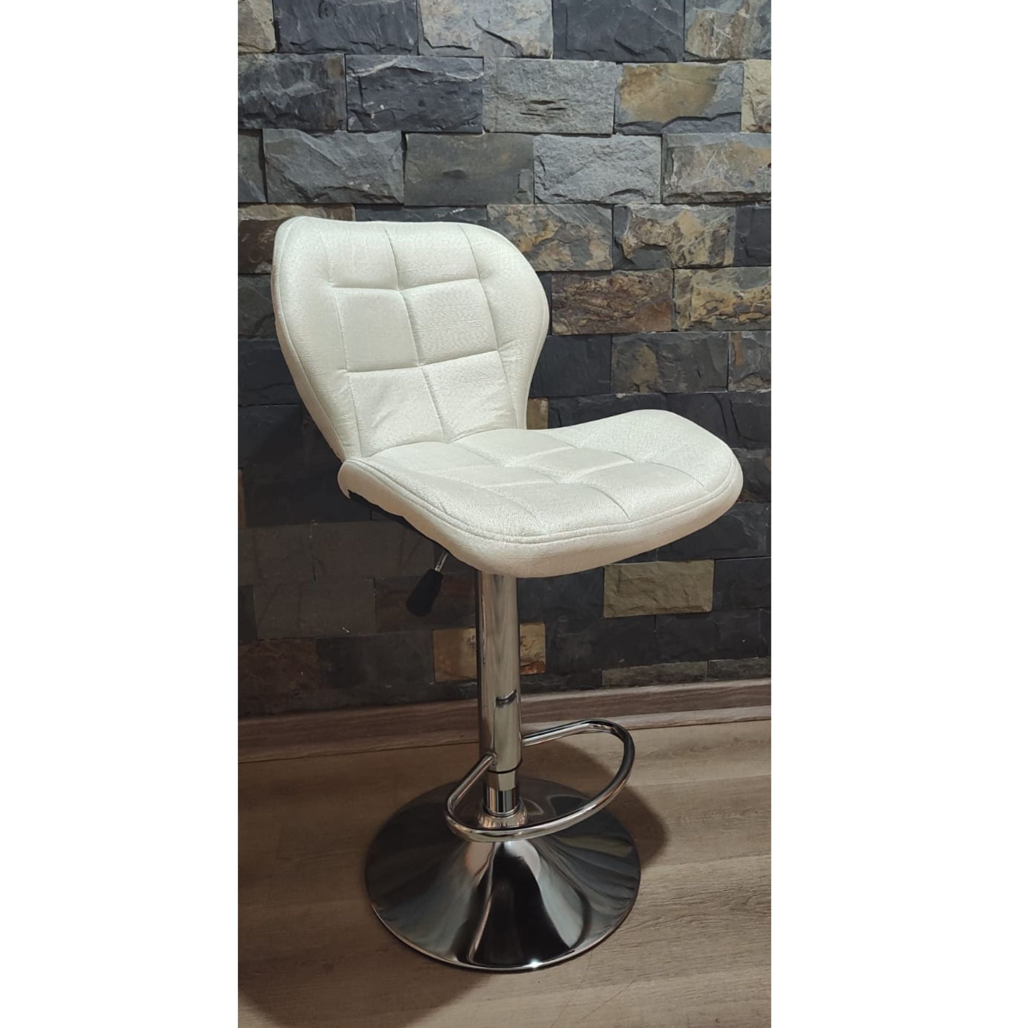 Portal Center - Piso Bar Taburete Altura Ajustable Aviador Marfil