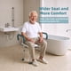 thumbnail image 4 of Silla de ducha giratoria ajustable Aidwaygo con capacidad de 400 lb, 4 of 8