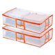 thumbnail image 1 of Uxcell 2 Paquetes de Almacenamiento Debajo de la Cama, 31.5"L x 18.5"W x 7.5"H Organizador de Armario de Tela con Asas, Bolsas de Contenedor Plegables, 1 of 7