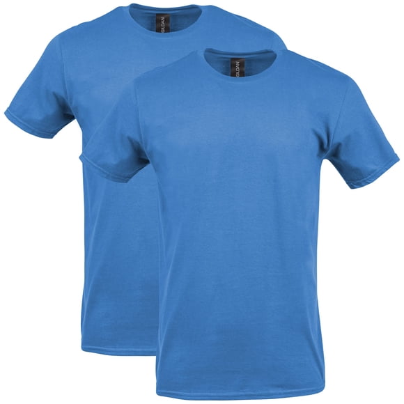 Camiseta Gildan Softstyle Cotton G64000 Sapphire para adultos, paquete de 2