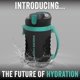thumbnail image 5 of Botella de agua High Sierra 1900 ml libre de BPA gris/menta, 5 of 8