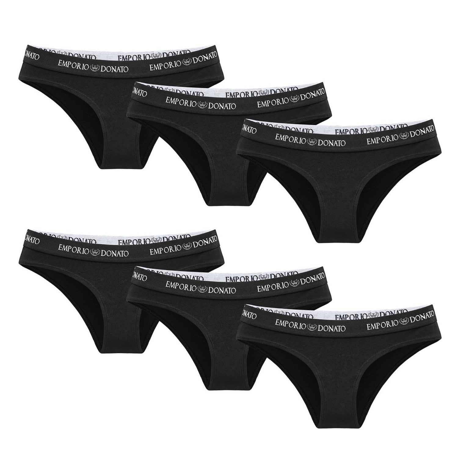 Giovacchino - Pack De 6 Calzones Bikini Algodón Mujer
