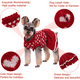 thumbnail image 4 of Suéter con forma de corazón para perro, cálido, de punto, chaleco, jersey de cuello alto, abrigo para perros pequeños y medianos., 4 of 5