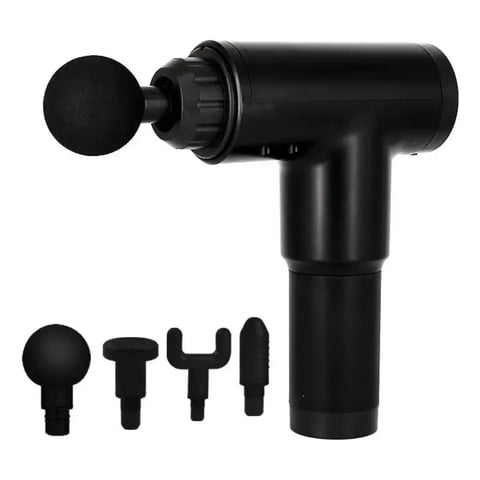 Genérico - Pistola Masajeadora Masajeador Muscular Maquina Para Masajes Color Negro