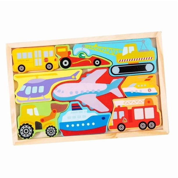 Rompecabeza Puzzle Encaje De Madera Juguete Didactico Niños